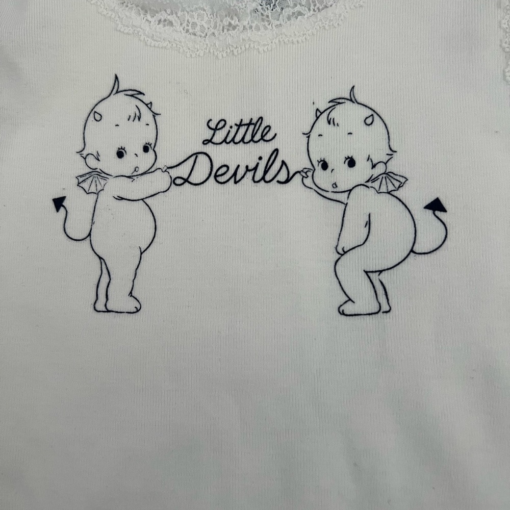 Brandy Melville Little Devils Lace Tank Top - Picture 4 of 4